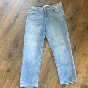 EllaMoss High Waist Straight JR ANKLE JEANS CAPRIS